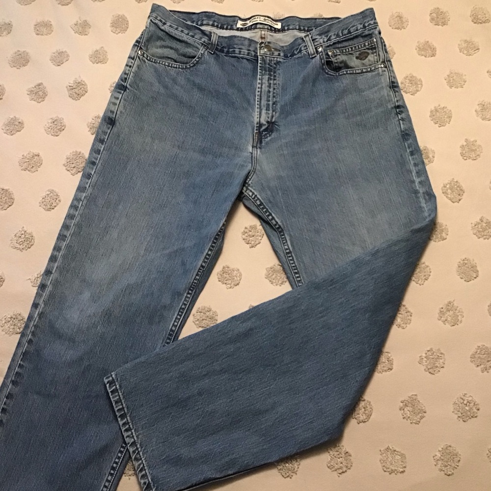 Harley Davidson Men’s Straight Leg Jeans. Size 40” x 32l L - Picture 2 of 12